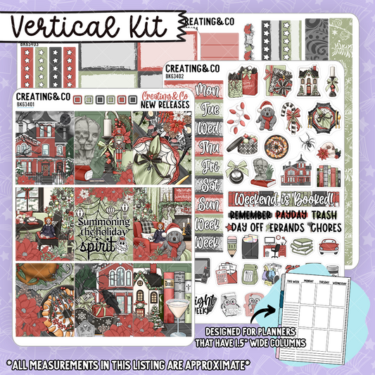 Holiday Spirit Vertical Weekly Planner Kit  - BK634