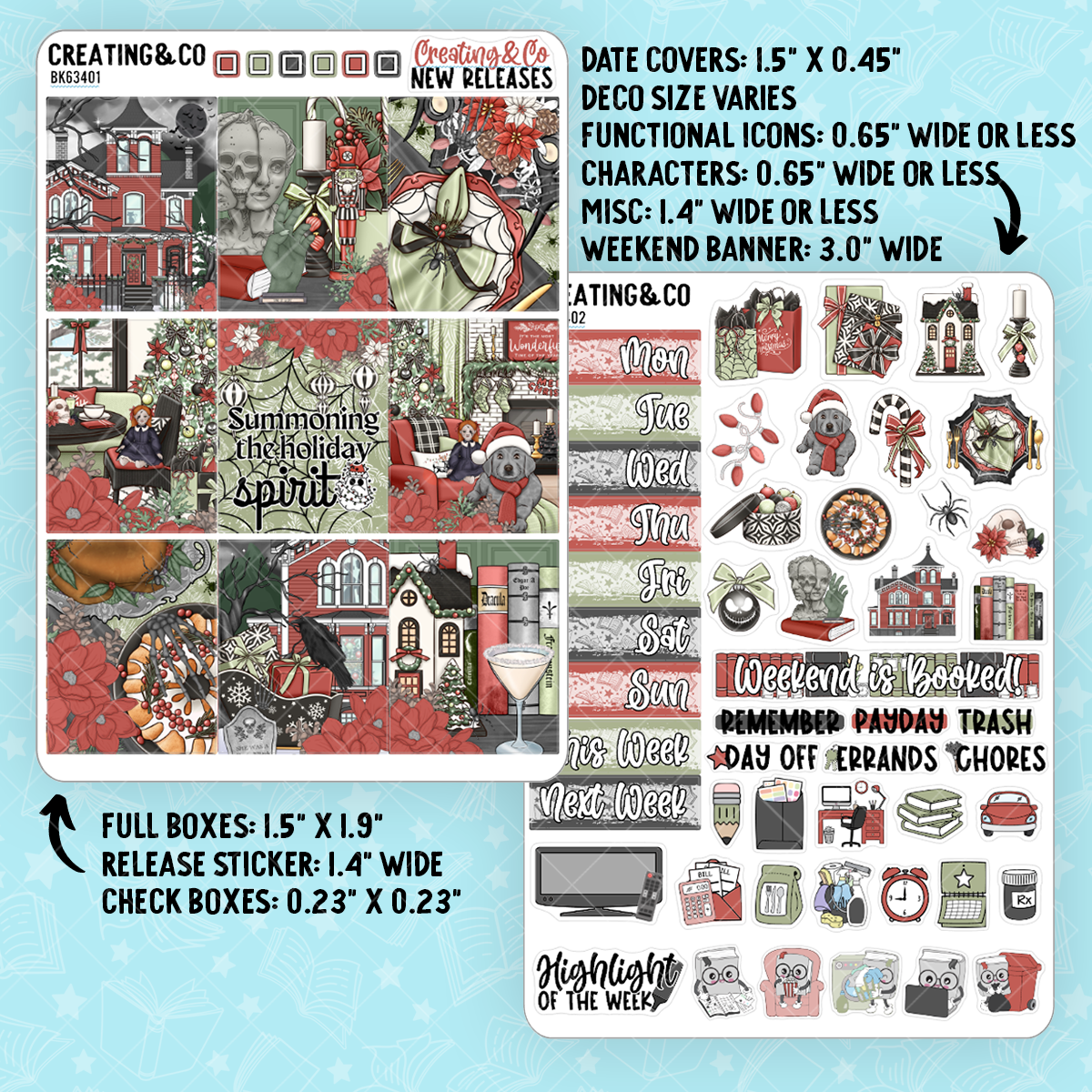 Holiday Spirit Vertical Weekly Planner Kit  - BK634