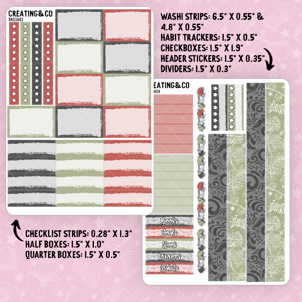 Holiday Spirit Vertical Weekly Planner Kit  - BK634