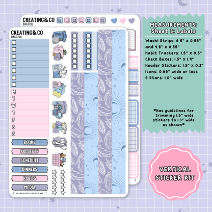 Magical Year Vertical Weekly Planner Sticker Kit - BK637