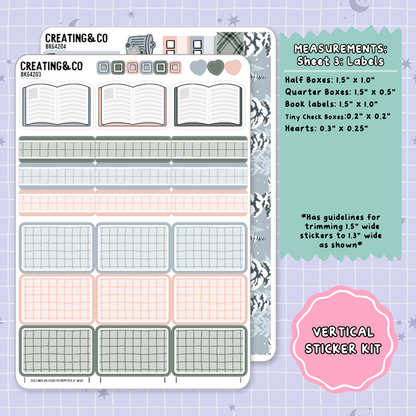 Faceoff to Forever Vertical Weekly Planner Sticker Kit  - BK642