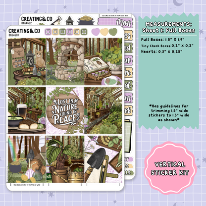 Fantasy & Folklore Witchy Vertical Weekly Planner Sticker Kit  - BK646