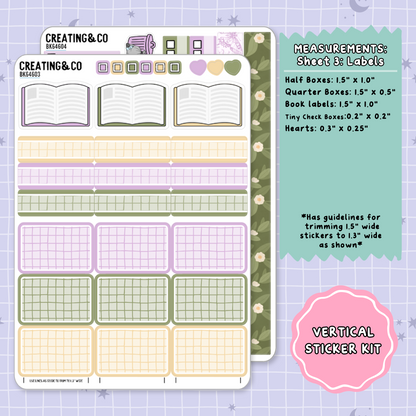 Fantasy & Folklore Witchy Vertical Weekly Planner Sticker Kit  - BK646