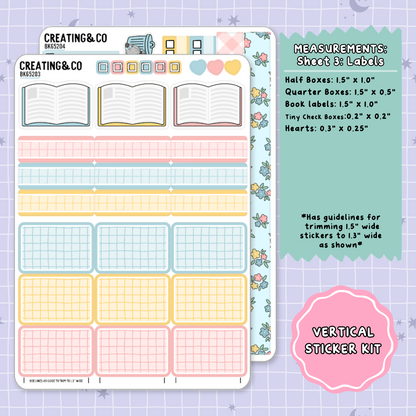 Bookshop Trip Mother's Day Vertical Weekly Planner Sticker Kit  - BK652