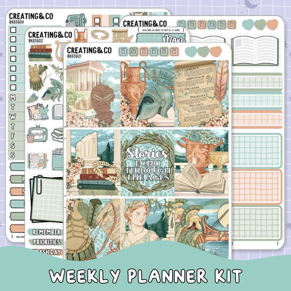 Pantheon of Pages Vertical Weekly Planner Sticker Kit  - BK656
