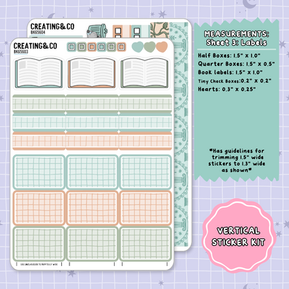 Pantheon of Pages Vertical Weekly Planner Sticker Kit  - BK656