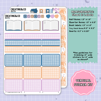 Spirit Beach Vertical Weekly Planner Sticker Kit  - BK657