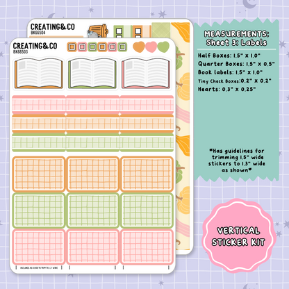 Fall Festival Vertical Weekly Planner Sticker Kit  - BK665