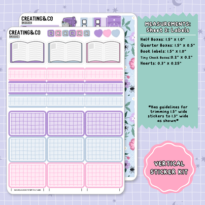 Divine Desserts Vertical Weekly Planner Sticker Kit  - BK668