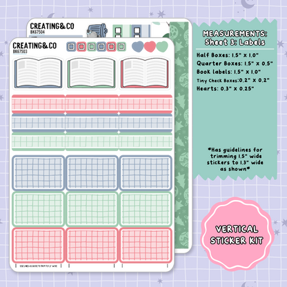 Holiday Sleigh Ride Vertical Weekly Planner Sticker Kit  - BK675