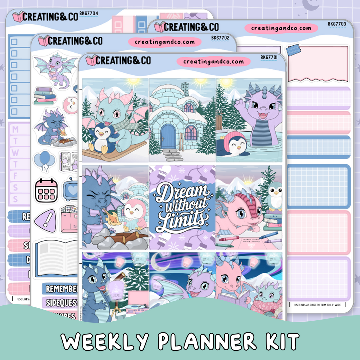 Frosted Firelight Vertical Weekly Kit + Shelf Challenge Bundle