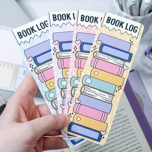 Book Log Bookstack 4 Bookmark Set - BLBMS