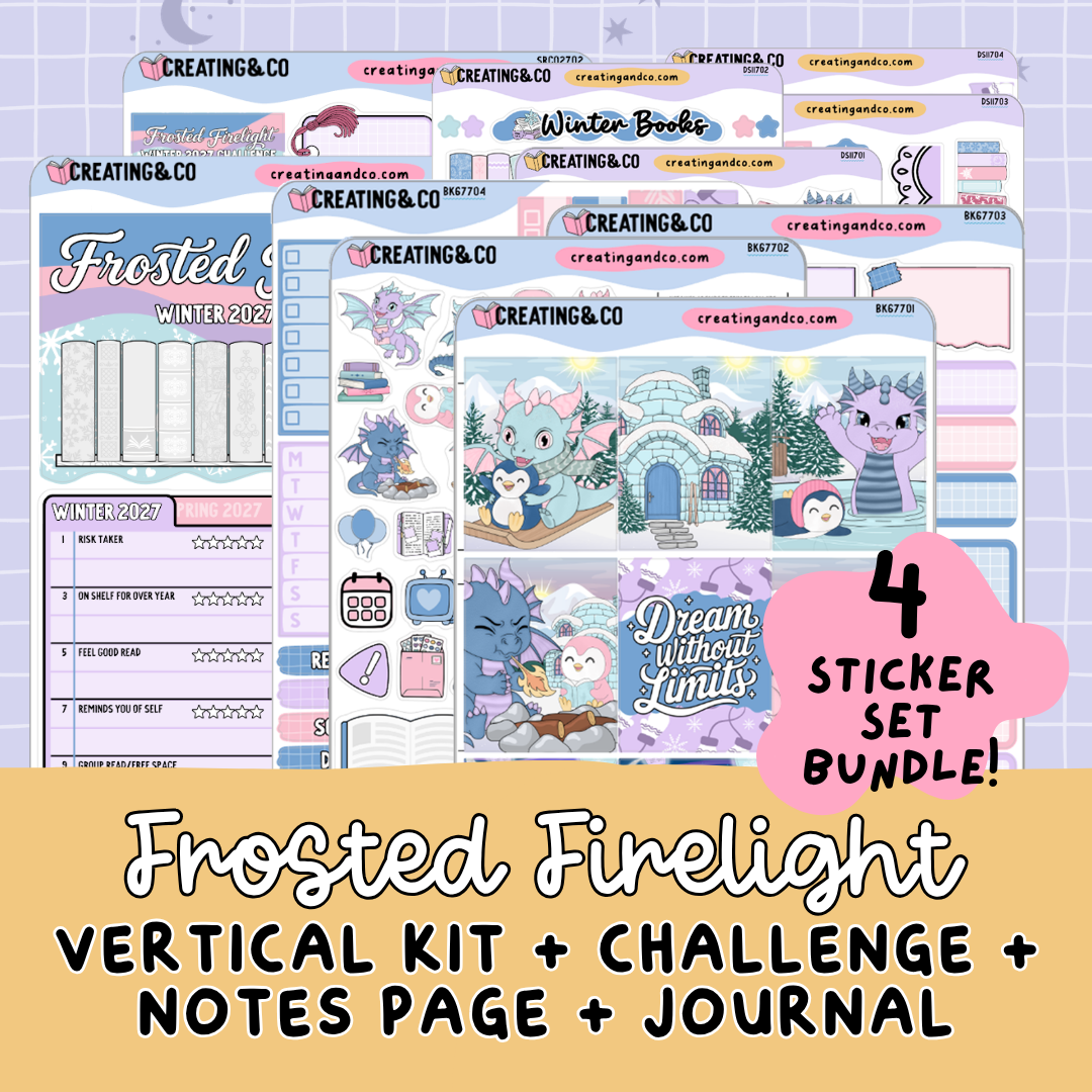 Frosted Firelight Vertical Kit + Journal + Shelf Challenge Bundle