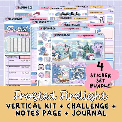 Frosted Firelight Vertical Kit + Journal + Shelf Challenge Bundle