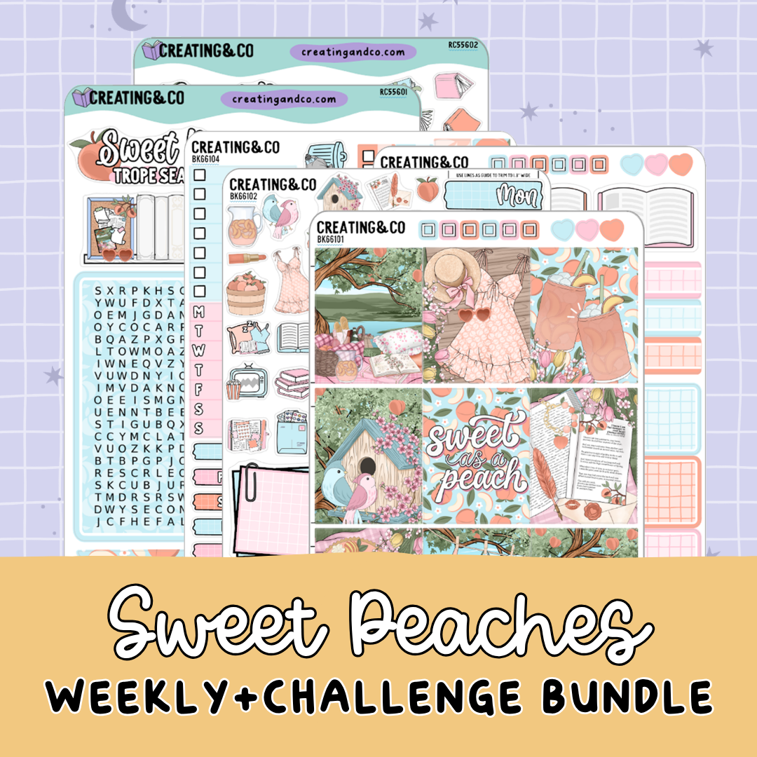 Sweet as a Peach Sweet Romance Weekly Kit + Reading Challenge