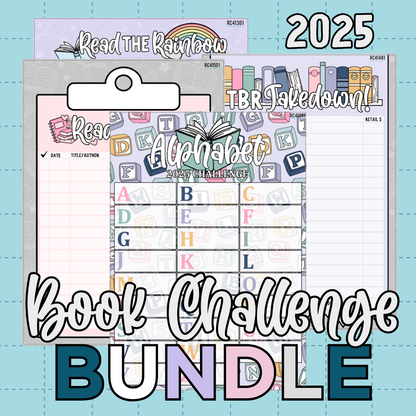 2025 Reading Challenge 5x7 Bundle - Misc Challenges