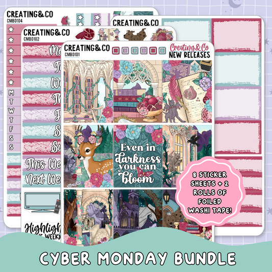Crown of Shadows Persephone Inspired Planner Kit + Reading Challenge *Cyber Monday Bundle* - CBM01