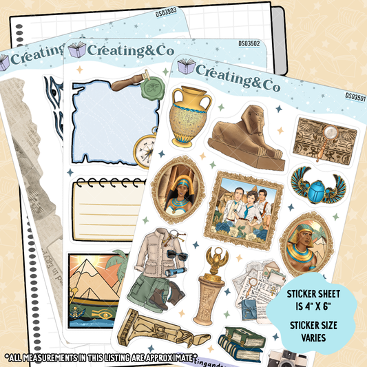 The Archivist's Curse Journal Layout Sticker Sheet Set - DS035