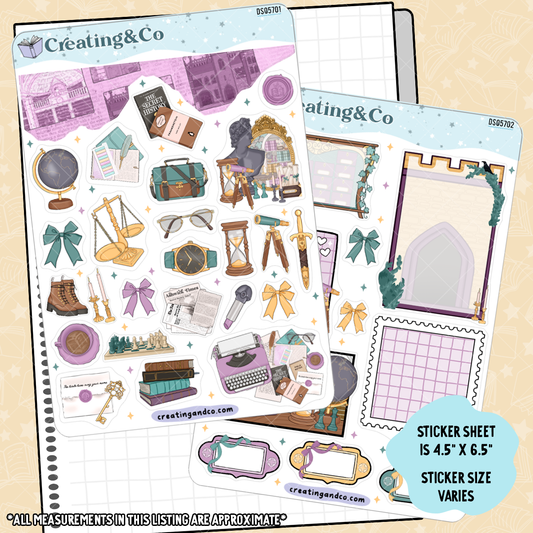 Academic Wisdom Decorative Journal Sticker Sheet Set - DS057