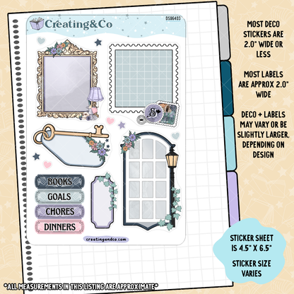 Spectral Suites Hobonichi Cousin Sticker Kit + Reading Challenge Bundle