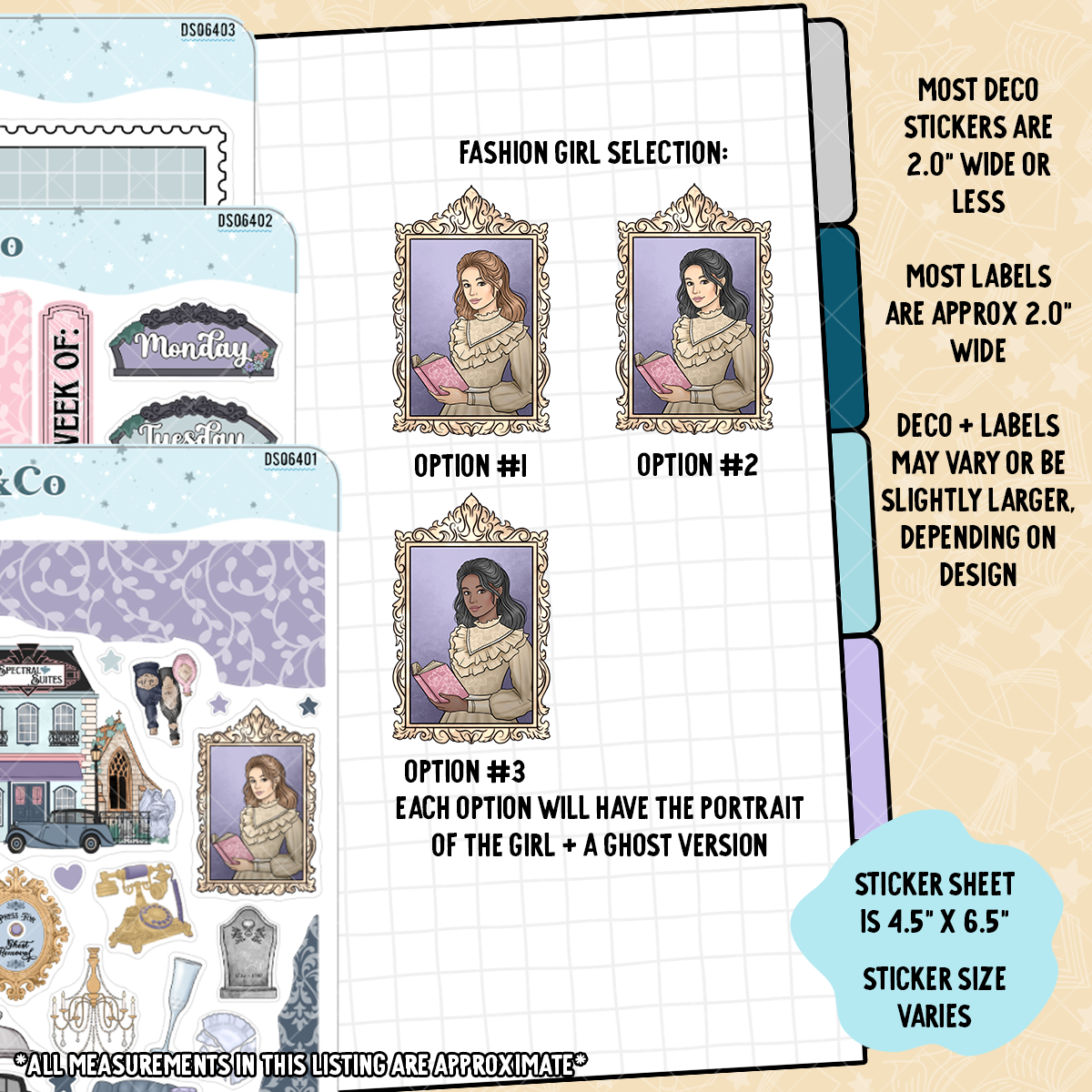 Spectral Suites Hobonichi Cousin Sticker Kit + Reading Challenge Bundle