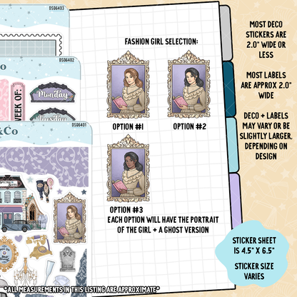 Spectral Suites Hobonichi Cousin Sticker Kit + Reading Challenge Bundle