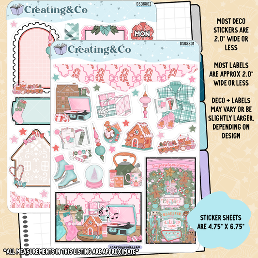 Sugarplum Stories Decorative Journal Sticker Sheet Set - DS088