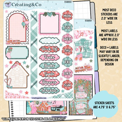 Sugarplum Stories Decorative Journal Sticker Sheet Set - DS088