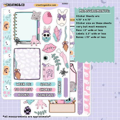 Spooky Easter Decorative Journal Sticker Sheet Set - DS095