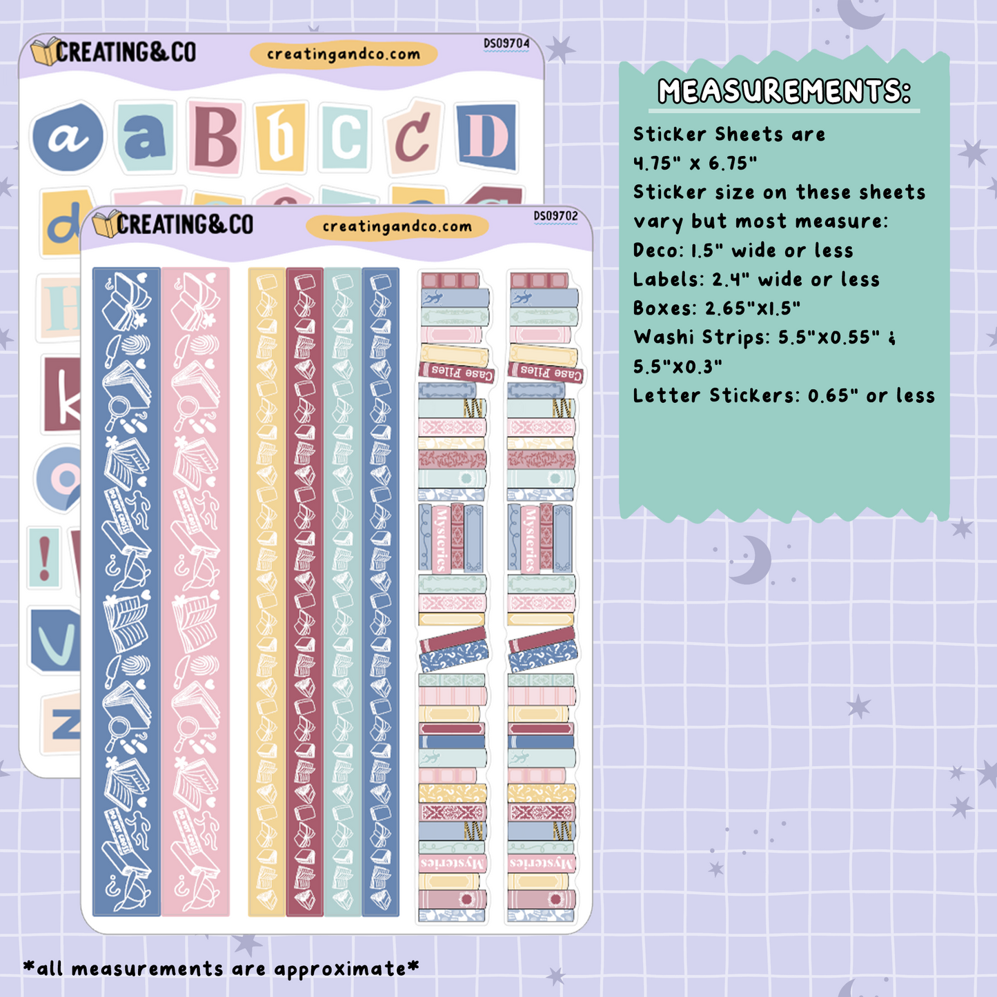 Marginal Clues Mystery Decorative Journal Sticker Sheet Set - DS097