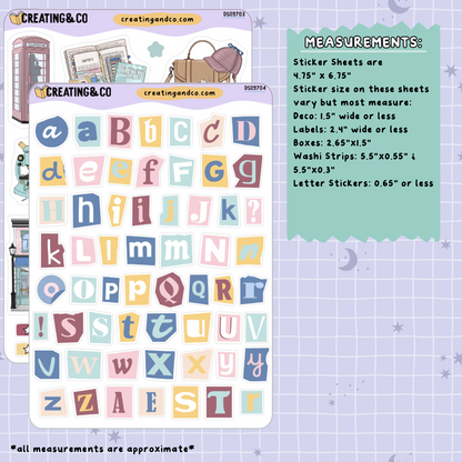 Marginal Clues Mystery Decorative Journal Sticker Sheet Set - DS097