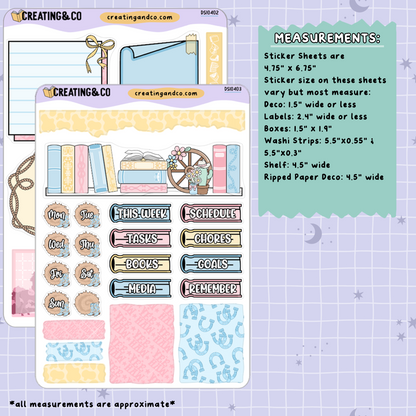 Cowgirl Decorative Journal Sticker Sheet Set - DS104