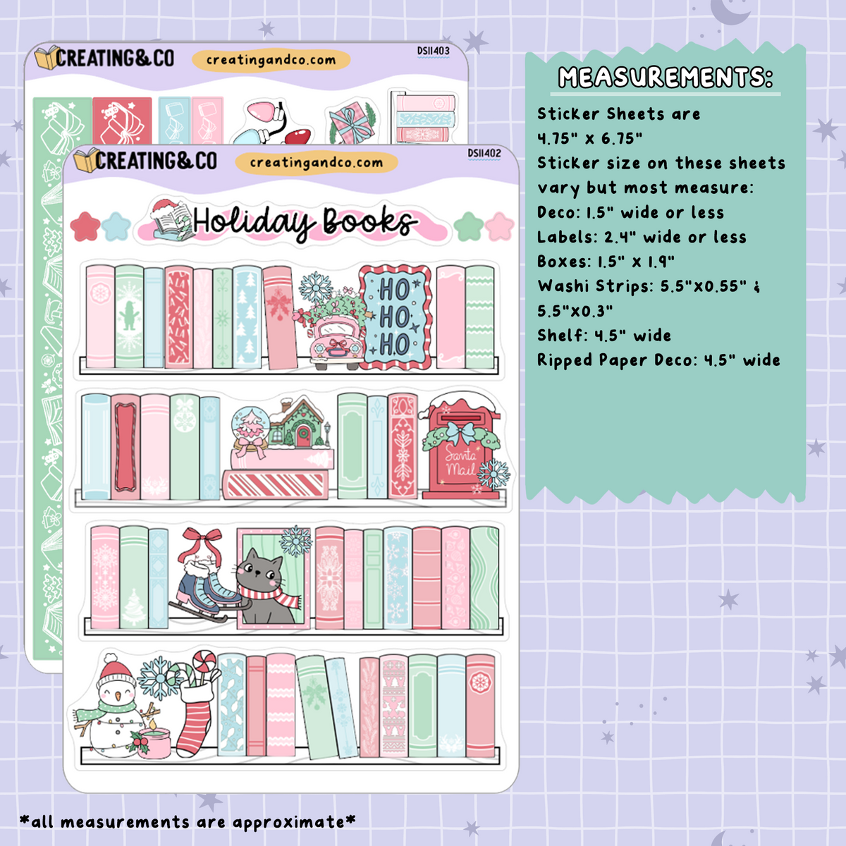 Christmas Season Journal + Challenge 4 Sticker Set Bundle