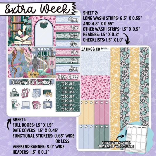 Fae & Folklore Extra Week Layout Sticker Sheets - EW615