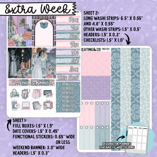 Spectral Suites Extra Week Layout Sticker Sheets - EW623