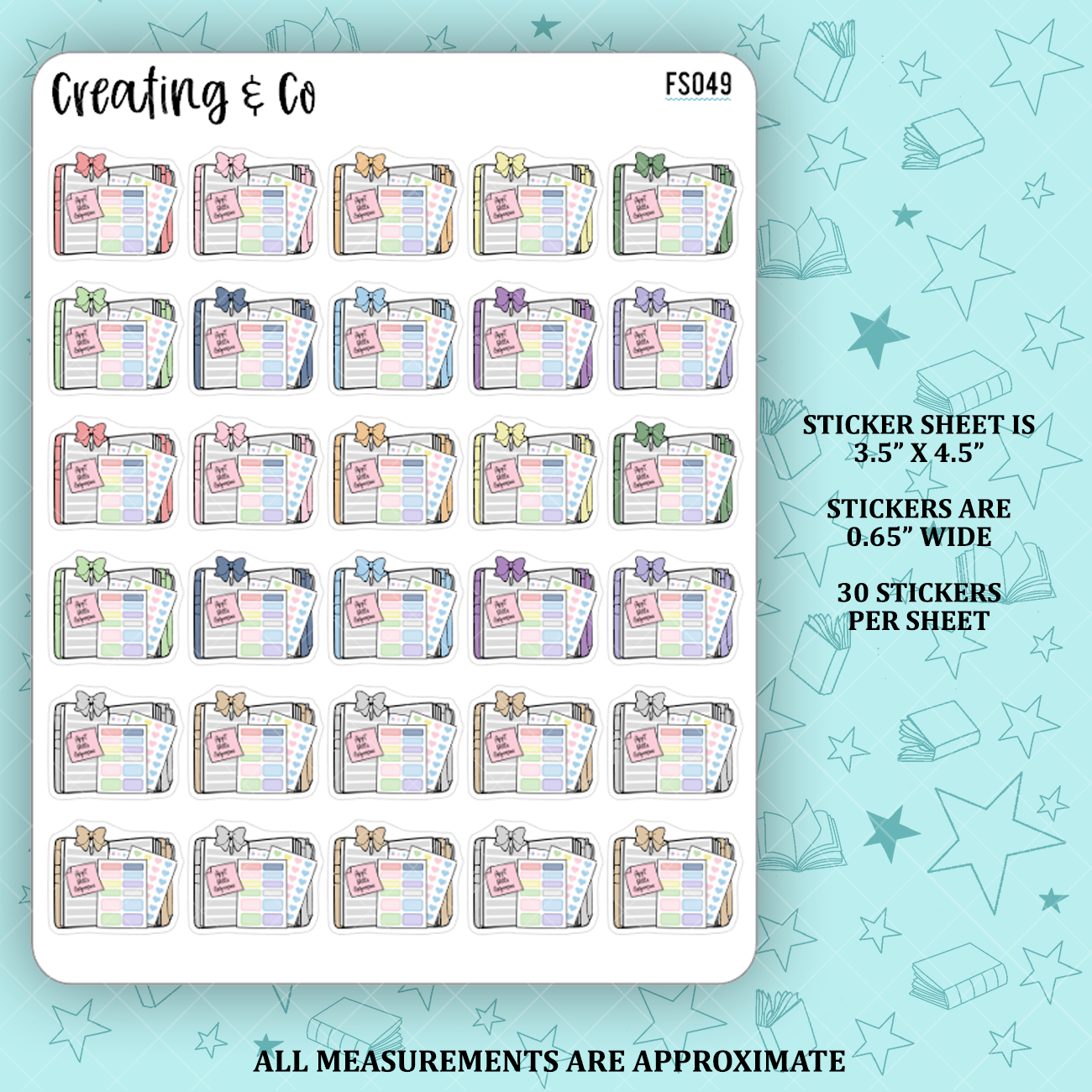 Planner Icon Functional Stickers  - FS049