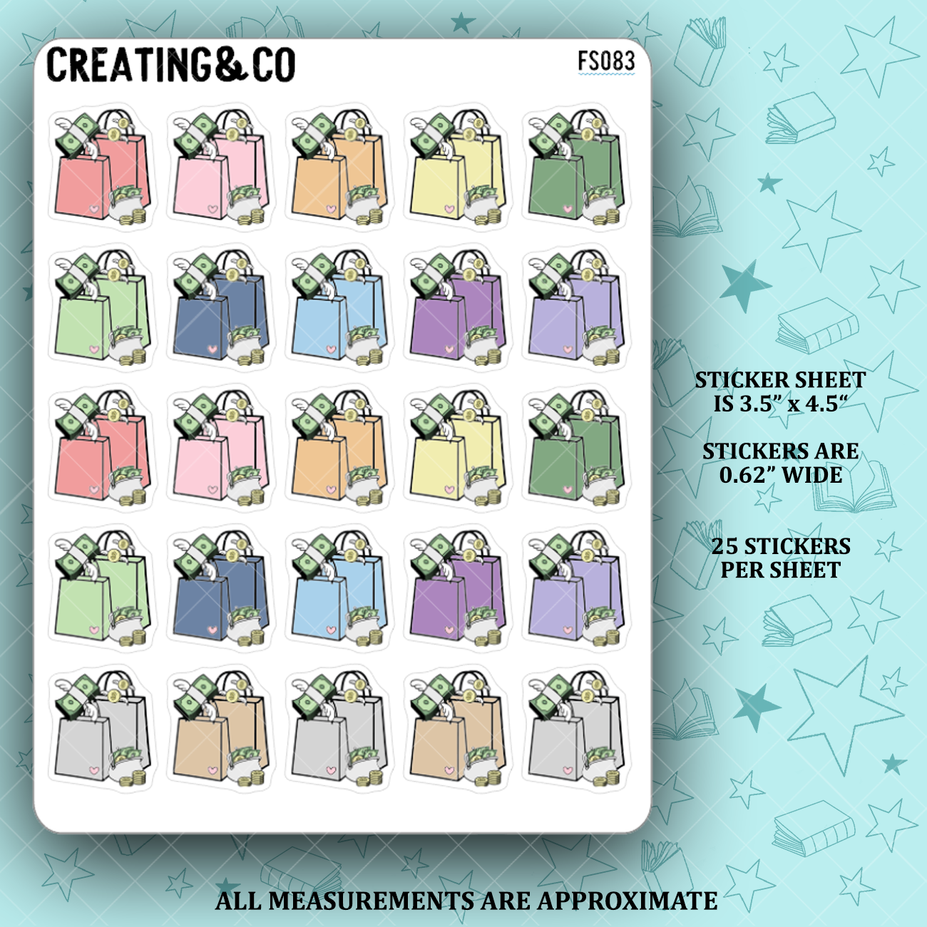 Shopping Icon Functional Stickers  - FS083