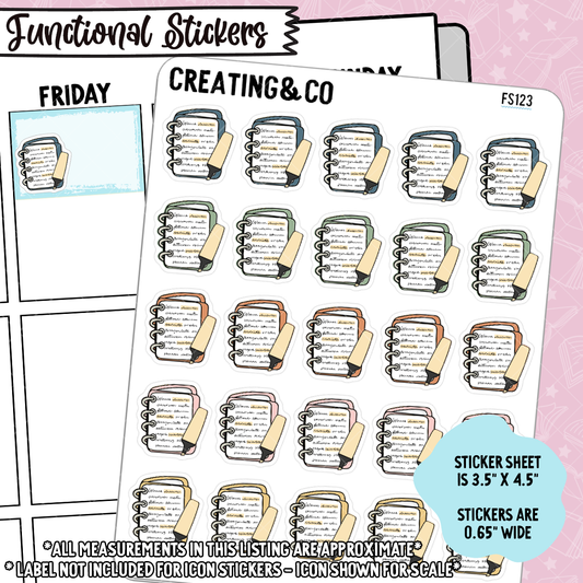 Note Taking/Annotating Functional Stickers - FS123