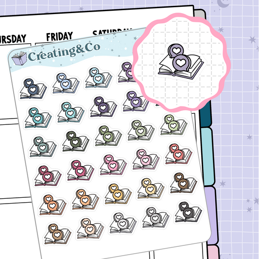 Book Chat Icon Functional Stickers - FS128