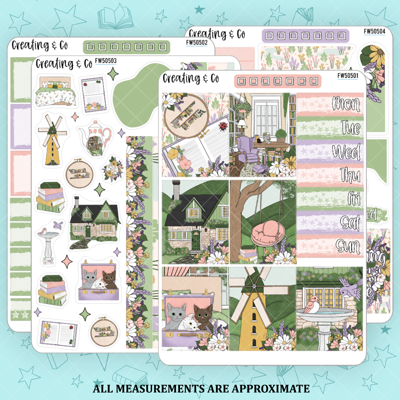 Spring Countryside Decorative Planner Sticker Kit - FW505