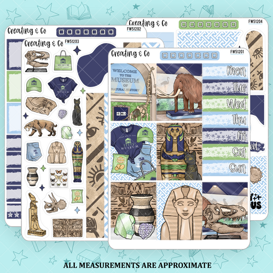 Museum Day Decorative Planner Sticker Kit - FW512