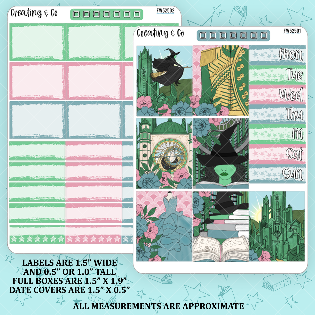 Defying Gravity Decorative Planner Sticker Kit - FW525