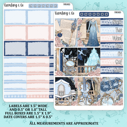 Lost in Fantasy Decorative Planner Sticker Kit - FW541