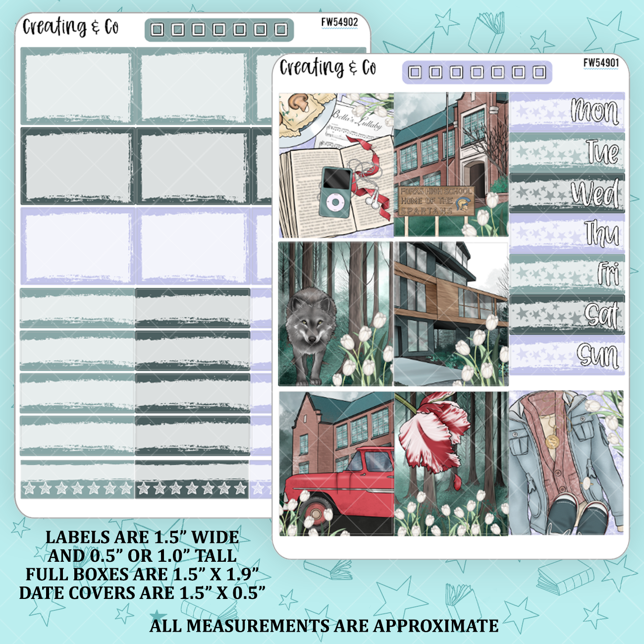 Forever Dusk Decorative Planner Sticker Kit - FW549