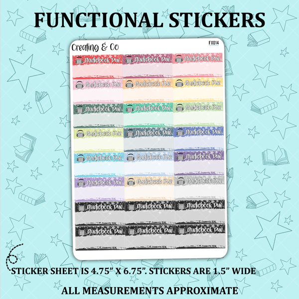 Reading Journal Collection – Tagged functional stickers – Sweet
