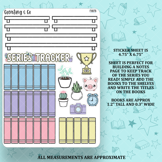 Series Tracker Build Your Own Notes Page Functional Sheet - Colorful - FX076