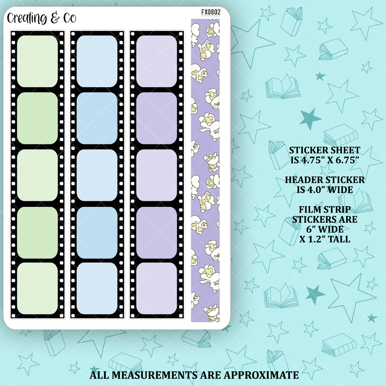 Movie Tracker Build Your Own Notes Page Functional Sheet - FX083