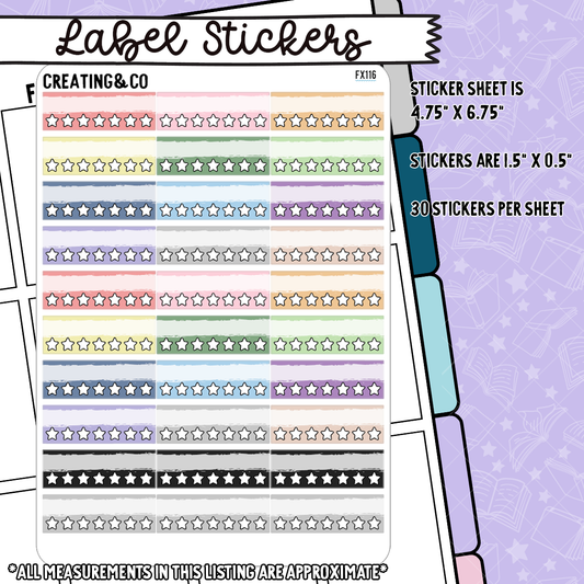 Habit Tracker Functional Sticker Sheet - FX116