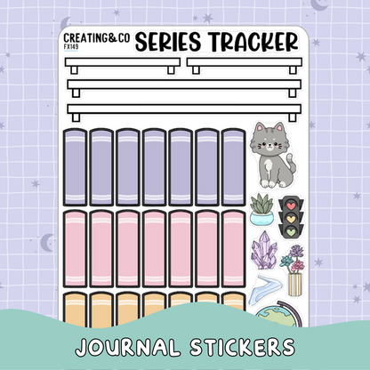 Series Tracker Note Page Builder Functional Sticker Sheet - FX149