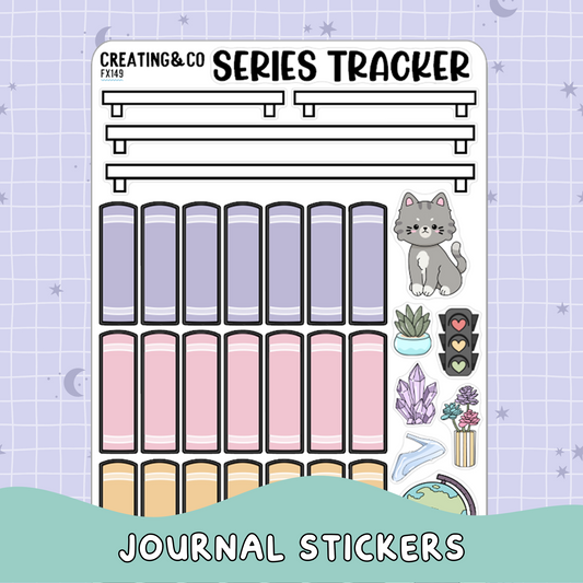 Series Tracker Note Page Builder Functional Sticker Sheet - FX149